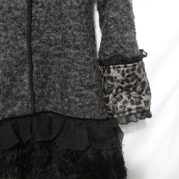 ARIA A USA | medium | Stylish Leopard Print Faux Fur Coat - Picture 14 of 16